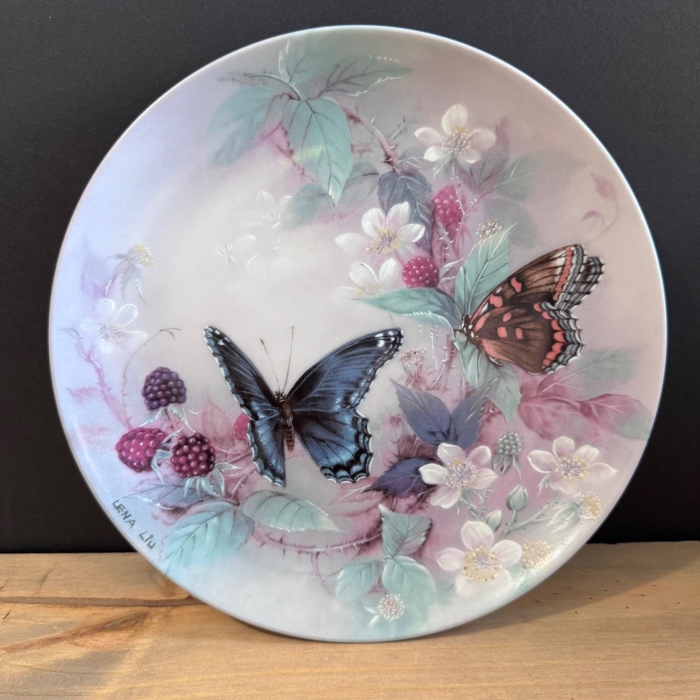 1988 Red Spotted Purples Lena Liu Gossamer Wings Xerces Society Collectors Plate